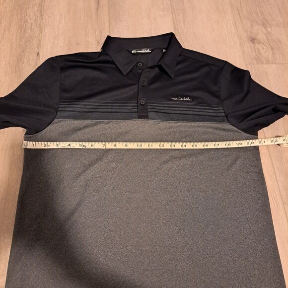 Travis Mathew Polo Shirt Mens XL Black Gray Golf Pima Cotton Blend Short Sleeve - Picture 11 of 12